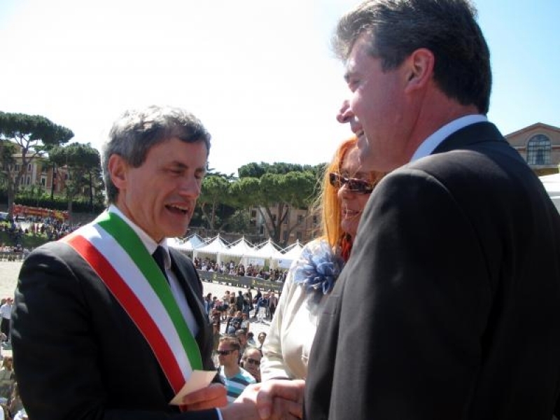 Станислав Благов се среща с кмета на Рим