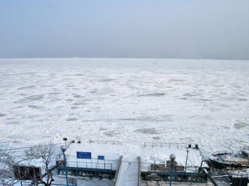 Фериботът Свищов-Зимнич в плен на ледовете по Дунав
