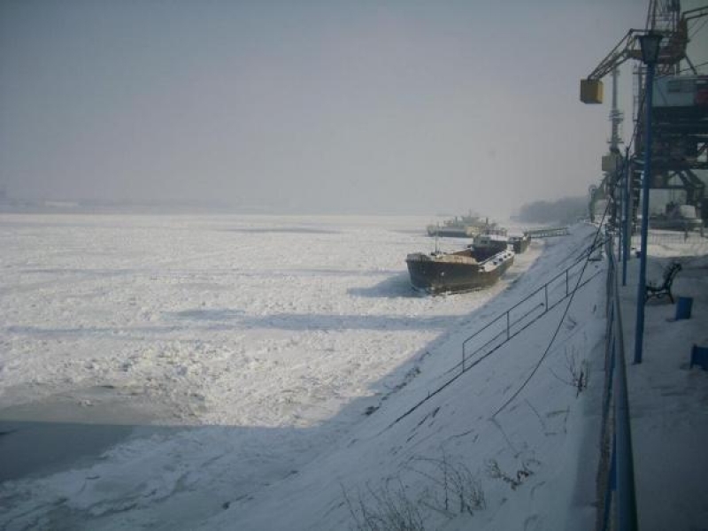 Дунав замръзна!
