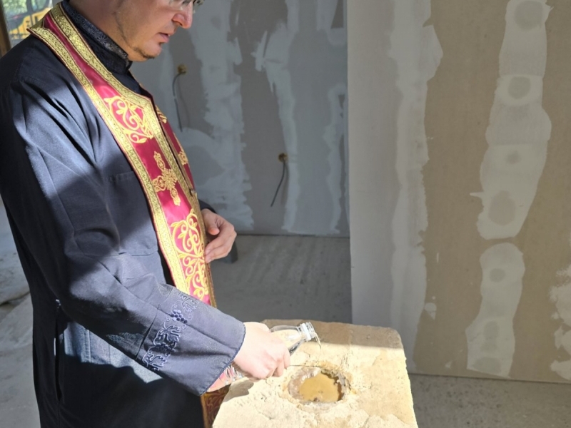 Днес беше официално осветена и вдигната църковната камбана на новопостроения храм „Св. Архангели“  в село Хаджидимитрово 