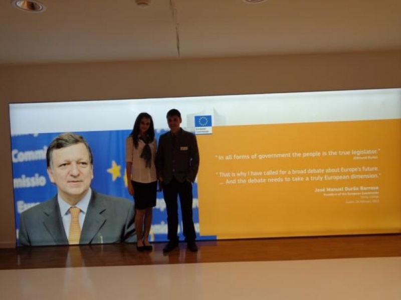 Ученици и учители от СОУ „Николай Катранов” бяха посрещнати в Европейския парламент в Брюксел