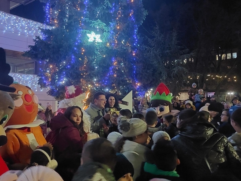 Коледните светлини грейнаха в  Свищов 
