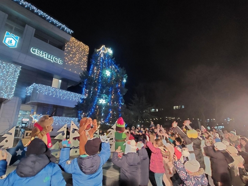 Коледните светлини грейнаха в  Свищов 