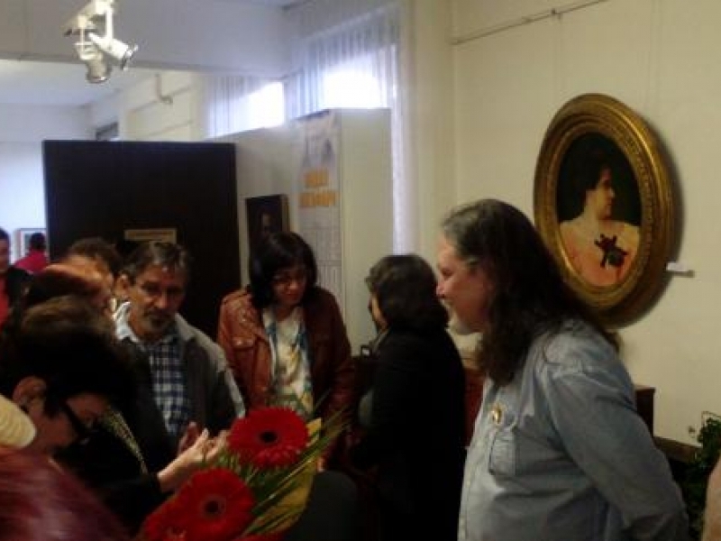На 27 април в Художествената  галерия се проведе вълнуваща среща с Нидал Алгафари